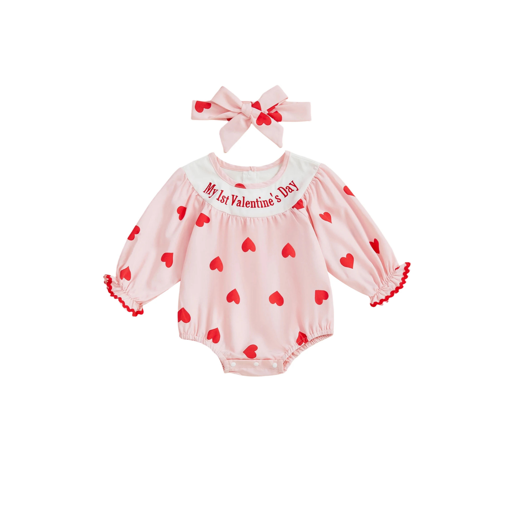 Valentine Heart Baby Romper
