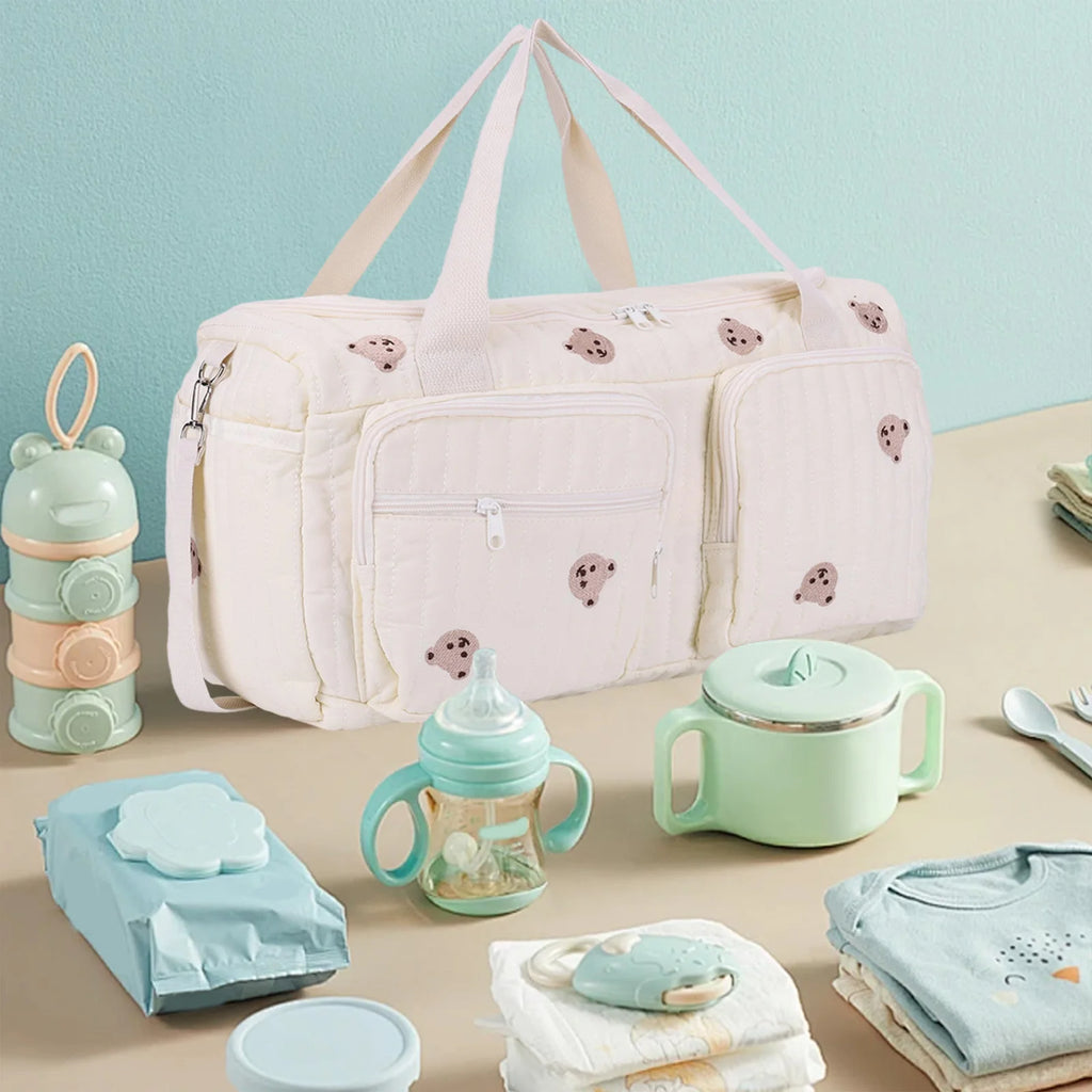Quilted Baby Diaper Duffel Bag