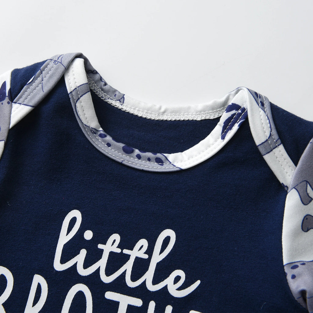 Letter Print Baby Boy Outfit Set