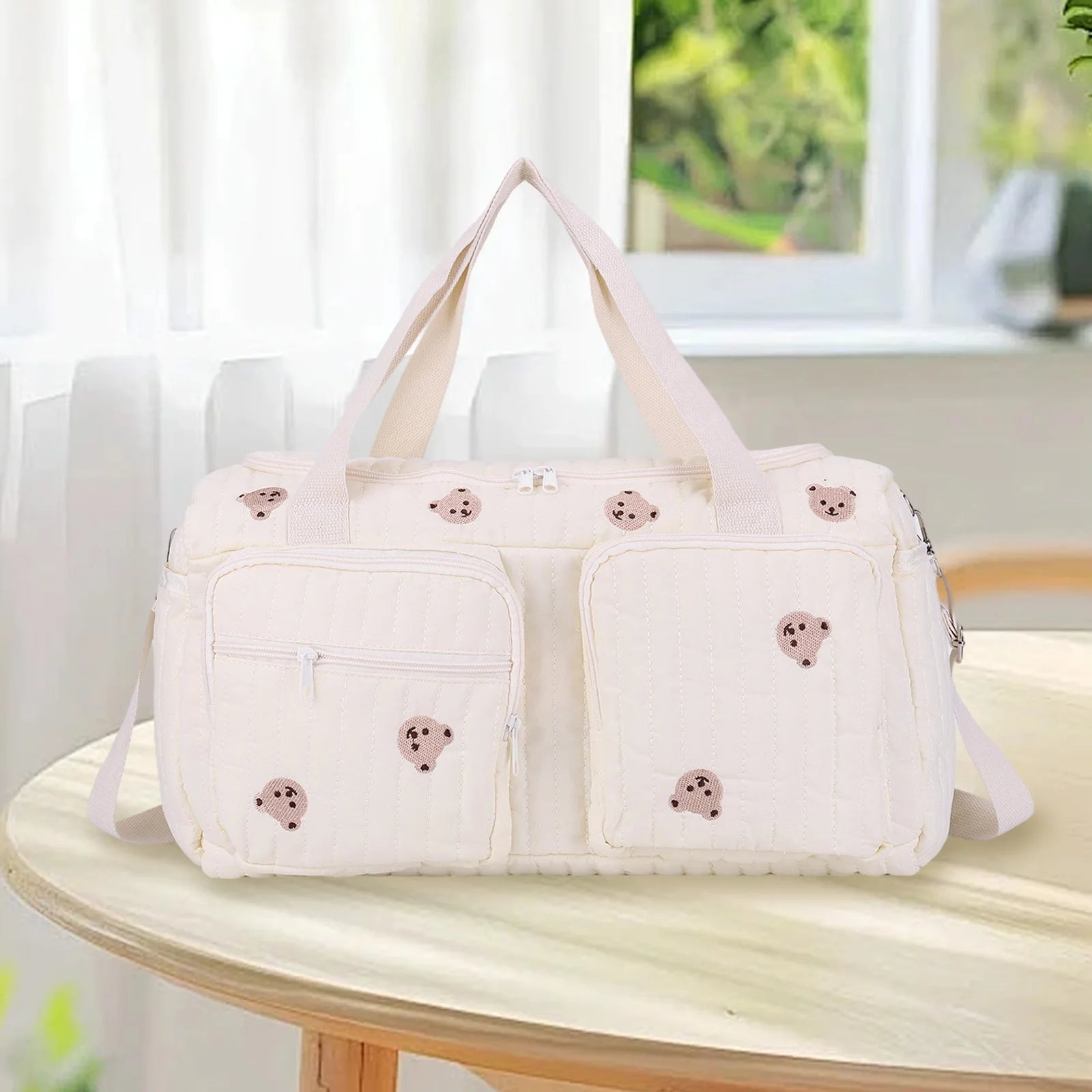Quilted Baby Diaper Duffel Bag