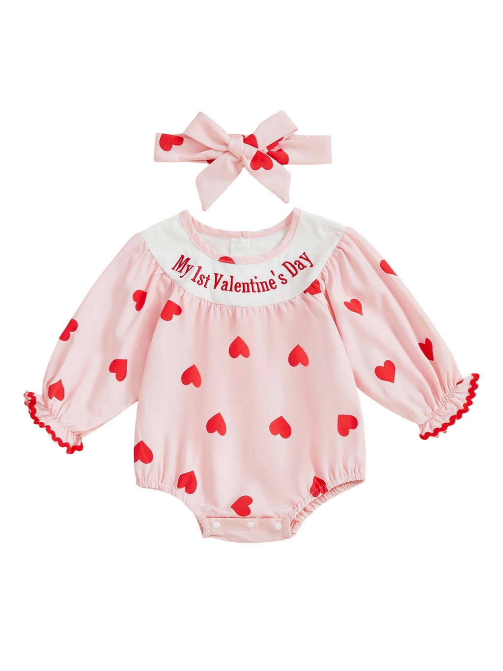 Valentine Heart Baby Romper