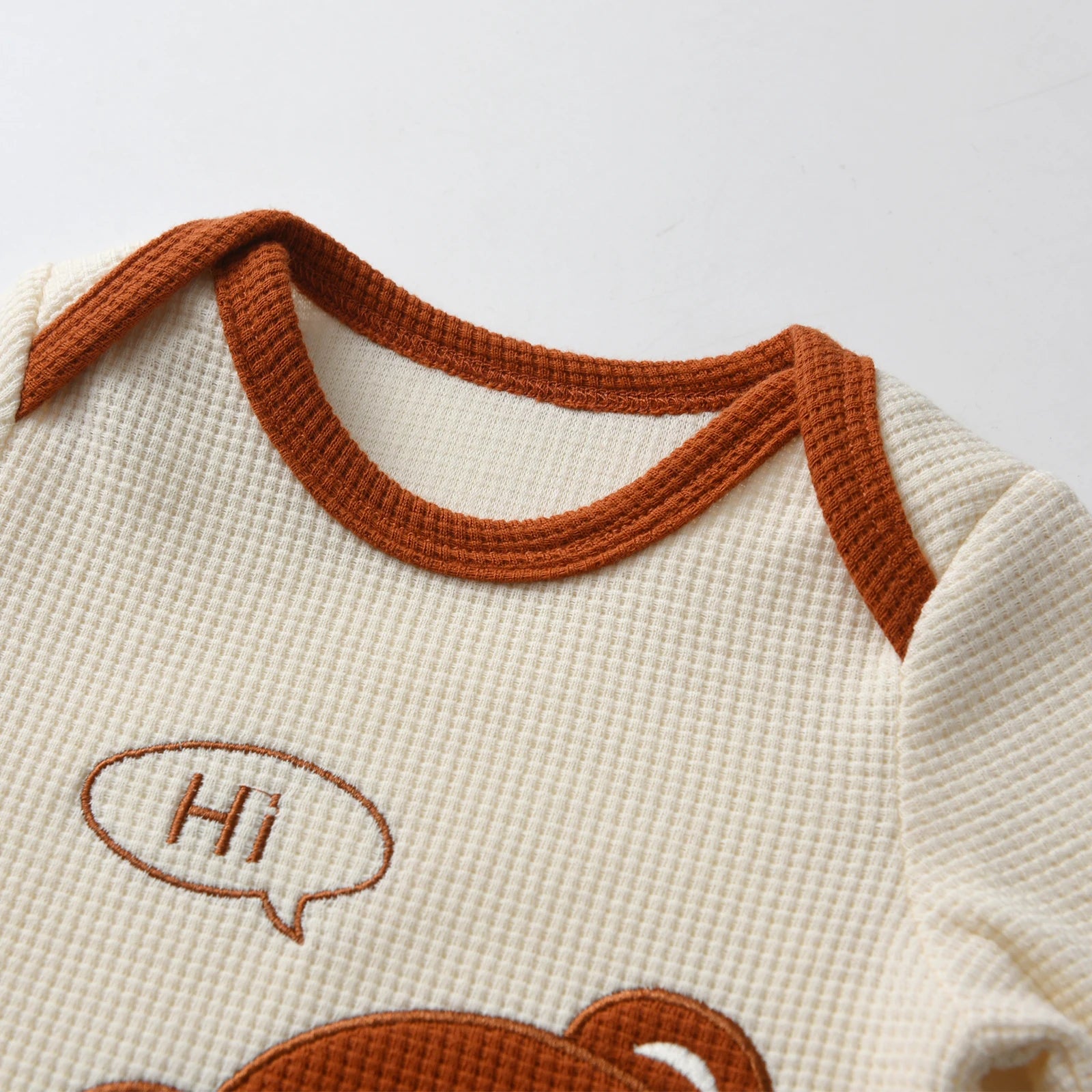 Bear Print Baby Outfit Set