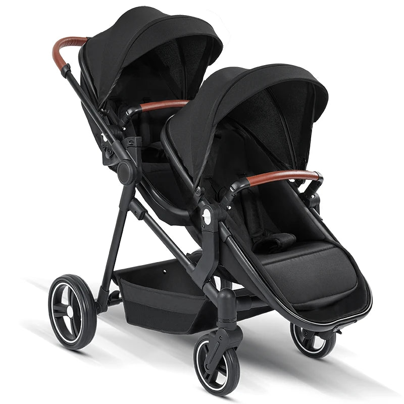 Lightweight Foldable Twin Stroller