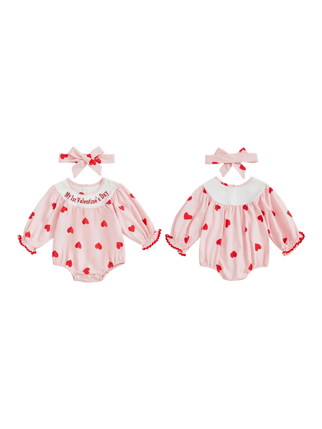 Valentine Heart Baby Romper
