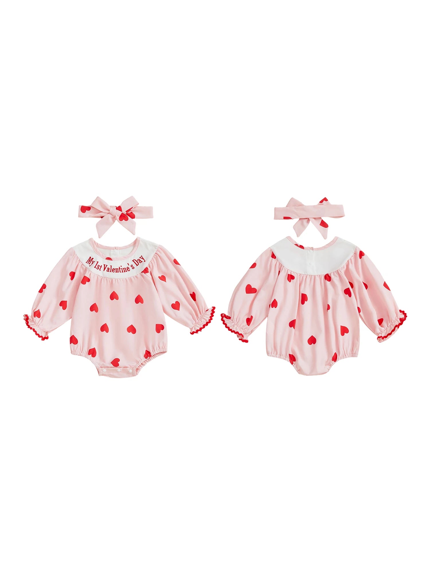 Valentine Heart Baby Romper