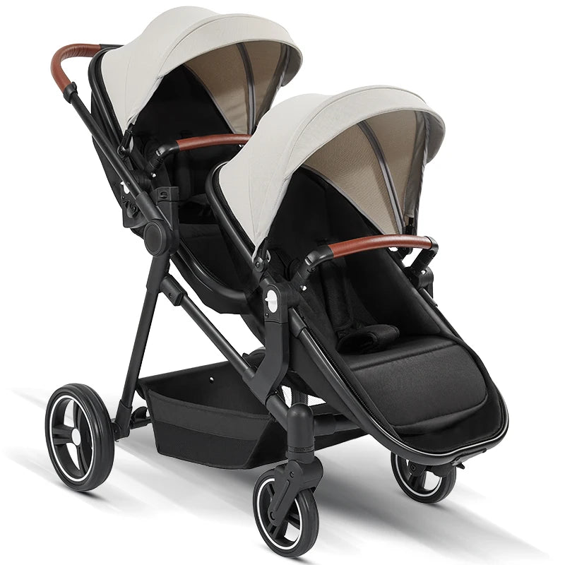 Lightweight Foldable Twin Stroller