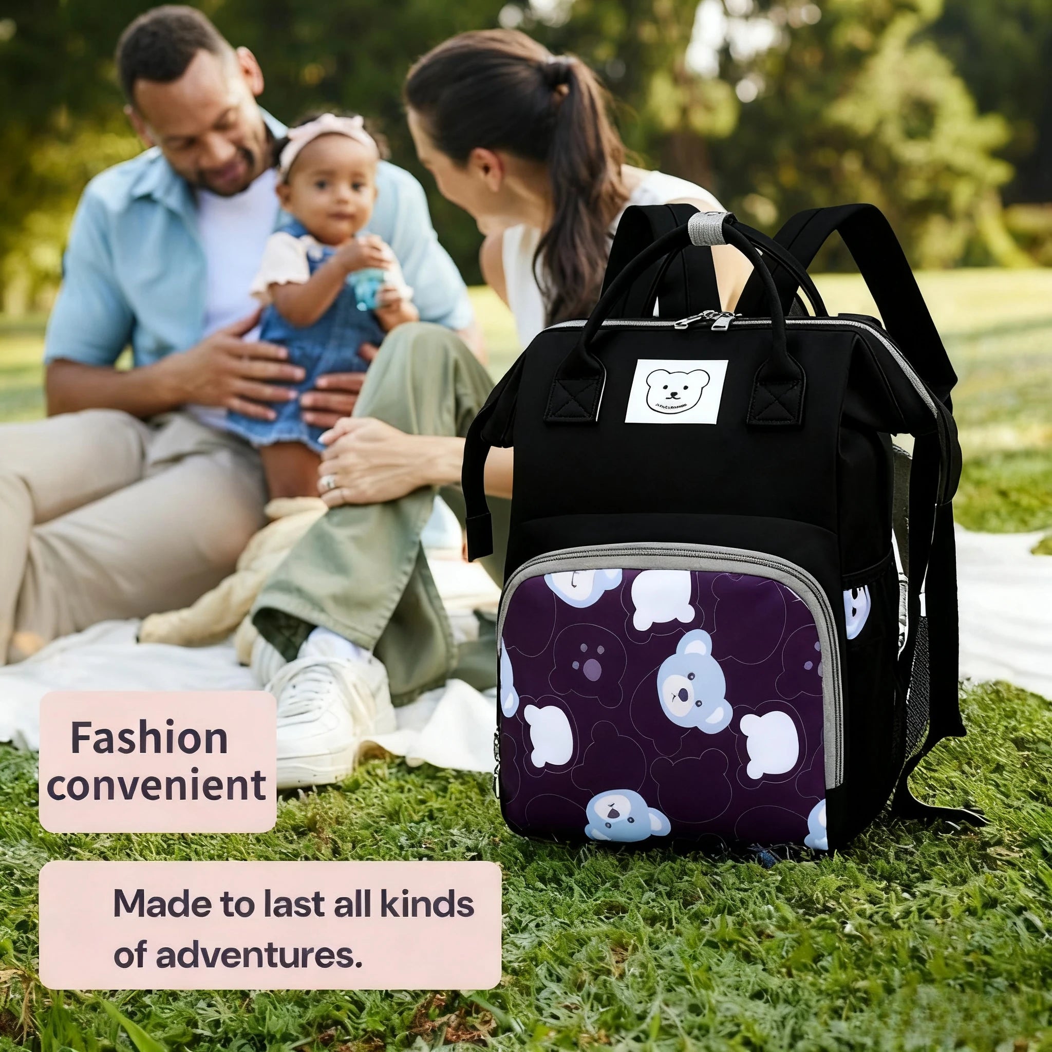 Cute Bear Baby Diaper Backpack