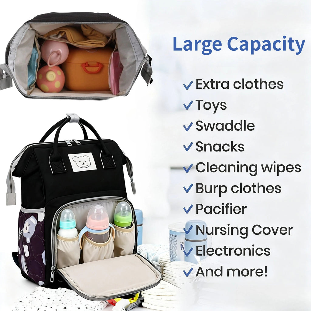Cute Bear Baby Diaper Backpack
