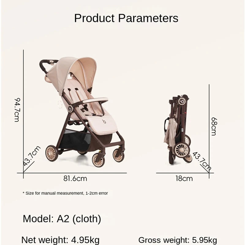 A2 One-Touch Folding Baby Stroller