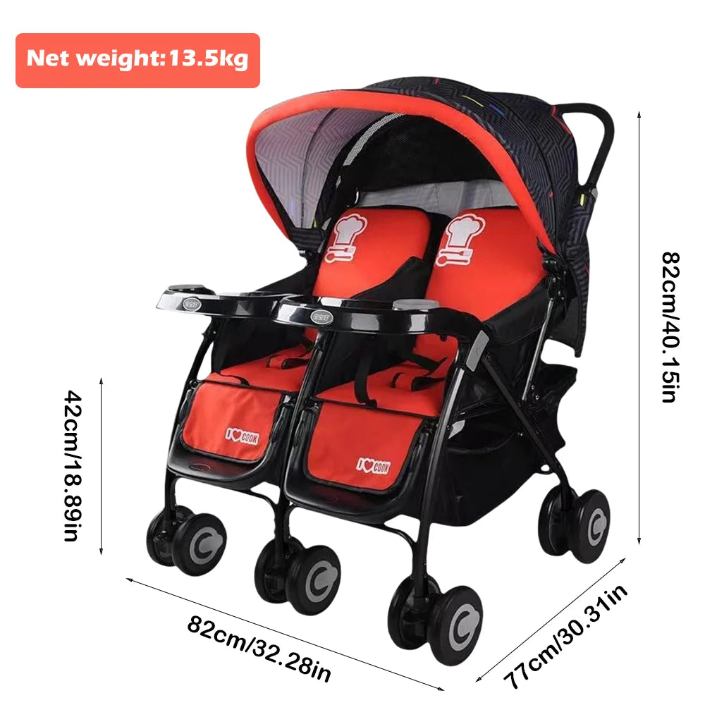 Lightweight Twin Travel Stroller