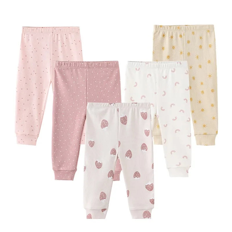 Baby Girl Cotton Leggings Set