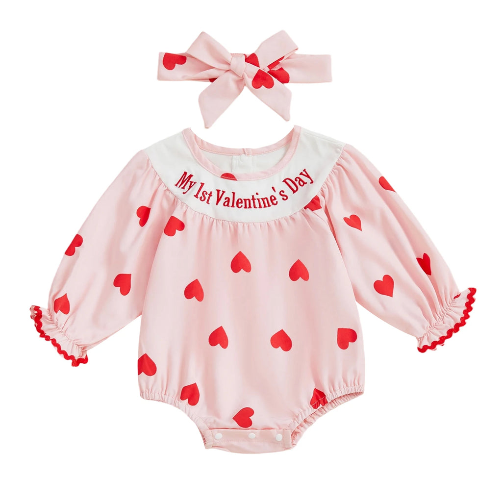 Valentine Heart Baby Romper