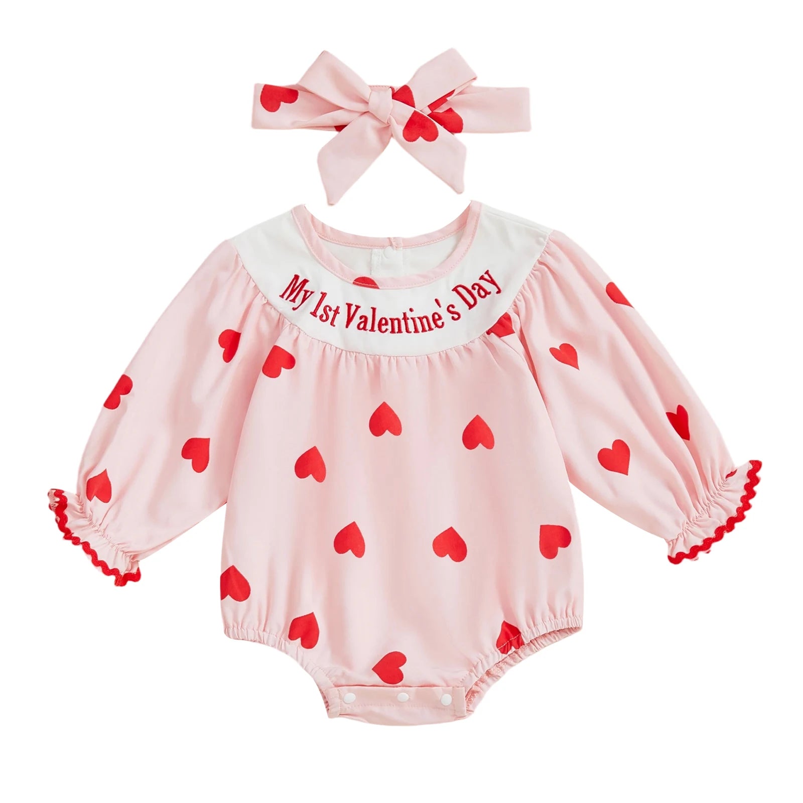 Valentine Heart Baby Romper