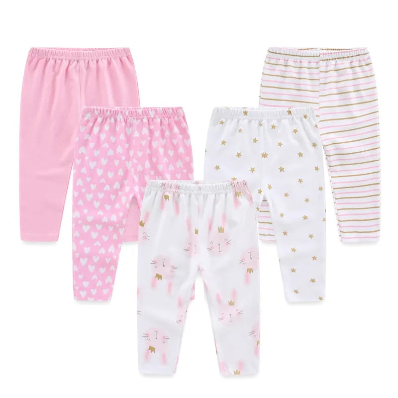 Baby Girl Cotton Leggings Set
