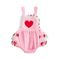Heart Mesh Baby Girl Romper
